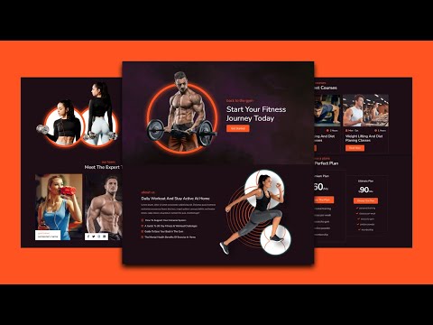响应式健身网站模板设计 - HTML / CSS / JavaScript / BOOTSTRAP